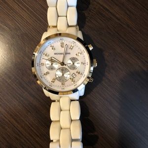 Michael Kors White Ceramic Watch